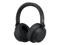 Microsoft Surface Headphones 2+ for Business - Hörlurar med mikrofon - fullstorlek - Bluetooth - trådlös, kabelansluten - aktiv brusradering - 3,5 mm kontakt, USB-C - mattsvart - kommersiell - Certifierad för Microsoft-teams 3BS-00009