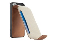 Belkin Leather Snap Folio - Fodral för mobiltelefon - läder F8W236VFC00