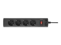 APC UPS Power Strip PZ42IZ-GR - Effektband (rackmonterbar/extern) - AC 230 V - 2500 Watt - ingång: IEC 60320 C14 - utgångskontakter: 4 (power CEE 7/3) - 1.5 m sladd - för P/N: SMC1000IC, SMT750RMI2UC PZ42IZ-GR