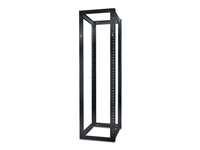 APC NetShelter 4 Post Open Frame Rack - Rack - svart - 44U - för P/N: SMX2000RMLV2UNC, SRT5KRMXLT-5KTF, SUA5000RMI5U AR204A