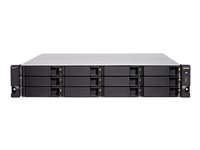 QNAP TS-h1277XU-RP - NAS-server - 12 fack - kan monteras i rack - SATA 6Gb/s - RAID RAID 0, 1, 5, 6, 10, 50, JBOD, 5 hot spare, 6-reservsnabbyte, 60, 10 hot spare, RAID TP - RAM 32 GB - Gigabit Ethernet / 10 Gigabit Ethernet / 10Gbps SFP+ - iSCSI support - 2U TS-H1277XU-RP-3700X-32G