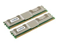 Crucial - DDR2 - sats - 8 GB: 2 x 4 GB - FB-DIMM 240-pin - 667 MHz / PC2-5300 - CL5 - 1.8 V - Fullt buffrat - ECC CT2KIT51272AF667