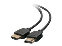 C2G 2ft 4K HDMI Cable - Ultra Flexible Cable with Low Profile Connectors - HDMI-kabel - HDMI hane till HDMI hane - 61 cm - dubbelt skärmad - svart 41362