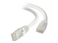 C2G Cat5e Booted Unshielded (UTP) Network Patch Cable - Patch-kabel - RJ-45 (hane) till RJ-45 (hane) - 1 m - UTP - CAT 5e - formpressad, hakfri, tvinnad - vit 83261