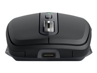 Logitech MX Anywhere 3 - Mus - laser - 6 knappar - trådlös - Bluetooth, 2.4 GHz - trådlös USB-mottagare - grafit 910-005988