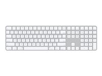 Apple Magic Keyboard with Touch ID and Numeric Keypad - Tangentbord - trådlös - Bluetooth - QWERTY - internationell engelska MK2C3Z/A