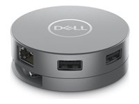 Dell 6-in-1 Multiport Adapter DA305 - Dockningsstation - USB-C - HDMI, DP, USB-C - 1GbE DELLDA305Z