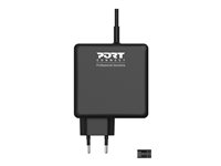 PORT Connect - Strömadapter - universell - AC 100-240 V - 90 Watt - Europa 900007B-EU