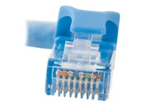 C2G Cat6 Booted Unshielded (UTP) Crossover Patch Cable - Övergångskabel - RJ-45 (hane) till RJ-45 (hane) - 1 m - UTP - CAT 6 - formpressad, hakfri, tvinnad - blå 83523