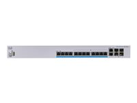 Cisco Business 350 Series CBS350-12NP-4X - Switch - L3 - Administrerad - 12 x 100/1000/2.5G/5GBase-T (PoE+) + 2 x combo 10 Gigabit SFP+/RJ-45 + 2 x 10 Gigabit SFP+ - rackmonterbar - PoE+ (375 W) CBS350-12NP-4X-EU