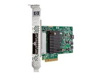 HPE H221 Host Bus Adapter - Kontrollerkort - 8 Kanal - SATA 6Gb/s / SAS 6Gb/s - låg profil - PCIe 3.0 x8 - för Modular Smart Array 2040, 2040 10; ProLiant DL360p Gen8, ML10 v2, ML350e Gen8, ML350p Gen8 729552-B21