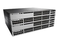 Cisco Catalyst 3850-24P-E - Switch - L3 - Administrerad - 24 x 10/100/1000 (PoE+) - skrivbordsmodell, rackmonterbar - PoE+ (435 W) WS-C3850-24P-E