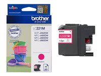 Brother LC221M - Magenta - original - bläckpatron - för Brother DCP-J562DW, MFC-J480DW, MFC-J680DW, MFC-J880DW LC221M