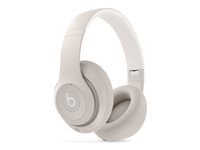 Beats Studio Pro - Hörlurar med mikrofon - fullstorlek - Bluetooth - trådlös, kabelansluten - aktiv brusradering - 3,5 mm kontakt, USB-C - sandsten MQTR3DN/A