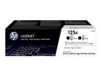 HP 125A - 2-pack - svart - original - LaserJet - tonerkassett (CB540AD) - för Color LaserJet CM1312 MFP, CP1215, CP1217, CP1515n, CP1518ni CB540AD