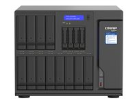 QNAP TVS-H1688X - NAS-server - 16 fack - SATA 6Gb/s - RAID RAID 0, 1, 5, 6, 10, 50, JBOD, 5 hot spare, 6-reservsnabbyte, 60, 10 hot spare, RAID TP - RAM 32 GB - Gigabit Ethernet / 2.5 Gigabit Ethernet / 10 Gigabit Ethernet - iSCSI support TVS-H1688X-W1250-32G