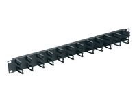 DataTel Cable Manager micro-clip - Kabelhanteringsarm - svart - 1U - 19" HCM-1