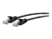 C2G 4ft (1.2m) Cat6a Snagless Unshielded (UTP) Slim Ethernet Network Patch Cable - Black - Patch-kabel - RJ-45 (hane) till RJ-45 (hane) - 1.2 m - 4.8 mm - UTP - CAT 6a - hakfri, formpressad - svart C2G30142