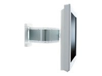 SMS Flatscreen WL 3D - Monteringssats (väggfäste) - lutning och vridning - för platt panel - aluminium, klarvit - väggmonterbar FS041014