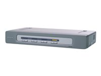 Belkin OmniView Secure 4-Port KVM Switch - Omkopplare för tangentbord/video/mus/ljud - 4 x KVM/ljud - 1 lokal användare - skrivbordsmodell F1DN104DEA