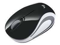 Logitech M187 - Mus - optisk - trådlös - 2.4 GHz - trådlös USB-mottagare - svart 910-002731