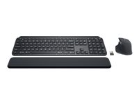 Logitech MX Keys Combo for Business - Sats med tangentbord och mus - bakgrundsbelyst - trådlös - Bluetooth LE - QWERTY - hela norden - grafit 920-010931