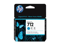 HP 712 - 29 ml - cyan - original - DesignJet - bläckpatron - för DesignJet Studio, T210, T230, T250, T630, T650 3ED67A