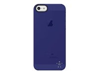 Belkin Shield Sheer Matte - Fodral för mobiltelefon - polykarbonat - indigo F8W162VFC03