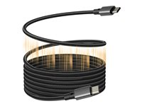 Vision Techconnect - USB-kabel - USB-C (hane) till USB-C (hane) - USB 3.2 - 5 A - 1 m - magnetisk - svart TC 1MUSBCMAG/BL
