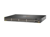 HPE Aruba Networking CX 6200F 48G 4SFP+ Switch - Switch - L3 - Administrerad - 48 x 10/100/1000 + 4 x 100/1000/10G SFP+ - framsidan och sida till baksidan - rackmonterbar JL726B#ABB
