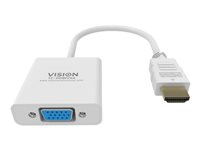 Vision Techconnect - Videokonverterare - HDMI - VGA - vit TC-HDMIVGA