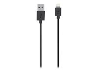 Belkin MIXIT Lightning to USB ChargeSync - Lightning-kabel - Lightning hane till USB hane - 1.2 m - svart F8J023BT04BLKMX