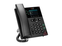 Poly VVX 250 - VoIP-telefon - 3-riktad samtalsförmåg - SRTP, SIP, SDP, RTP - 4 linjer - svart - offentliga sektorn GSA - TAA-kompatibel 89B64AA#AC3