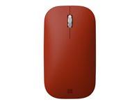 Microsoft Surface Mobile Mouse - Mus - optisk - 3 knappar - trådlös - Bluetooth 4.2 - vallmoröd - kommersiell - för Surface Go 2, Go 3 KGZ-00053