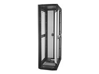 HPE 800mm x 1200mm Enterprise Shock Network Rack - Rack - svart ram, svart med silverutpressning - 42U BW968A