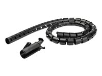 StarTech.com 2.5m (8.2ft) Cable Management Sleeve - 1.8" Diameter - Expandable Coiled Cord Organizer w/ Cable Loading Tool (CMSCOILED4) - Set med kabelfodral - svart - 2.5 m CMSCOILED4