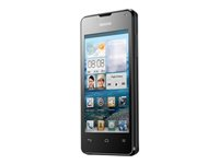 Huawei Ascend Y300 - 3G pekskärmsmobil - RAM 512 MB / Internal Memory 4 GB - microSD slot - LCD-skärm - 4" - 800 x 480 pixlar - rear camera 5 MP - svart Y300 BLACK