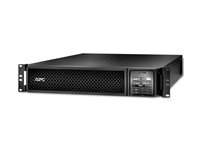 APC Smart-UPS SRT 1500VA RM - UPS (rackmonterbar/extern) - AC 220/230/240 V - 1.5 kW - 1500 VA - RS-232, USB - utgångskontakter: 6 - PFC - 2U - svart SRT1500RMXLI