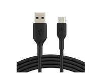 Belkin BoostCharge - USB-kabel - 24 pin USB-C (hane) till USB (hane) - 2 m - svart CAB001BT2MBK