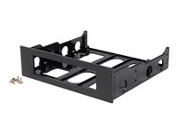 StarTech.com Monteringsadapter 3,5 till 5,25 tum för framsida - Adapter för lagringsfack - svart - för P/N: 25SATSAS35HD, 35FCREADBU3, 35SAT225S3R, HSB225S3R, S251BU31REM, SATBP125VP BRACKETFDBK