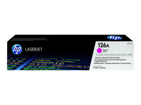 HP 126A - Magenta - original - LaserJet - tonerkassett (CE313A) - för Color LaserJet Pro CP1025; LaserJet Pro MFP M175; TopShot LaserJet Pro M275 CE313A