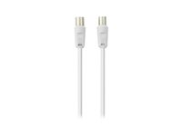 Belkin - Antennkabel - IEC-kontakt hane till IEC-kontakt hona - 2 m - koaxial - vit F3Y054BF2MWHT-P