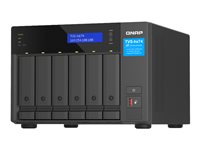 QNAP TVS-H674 - NAS-server - 6 fack - SATA 6Gb/s - RAID JBOD, RAID 0, 1, 5, 6, 10, 50, TM, RAID TP - RAM 16 GB - Gigabit Ethernet / 2.5 Gigabit Ethernet - iSCSI support TVS-H674-I3-16G