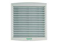 Schneider ClimaSys - Integrering för rackventilation - med utloppsgaller och G2-filter, 850 m³/h, IP54 - AC 230 V - grå, RAL 7035 NSYCVF850M230PF